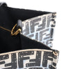 FENDI Zucca Coated Canvas x Leather Handbag in Blue x Black 8BH357 Secondhand