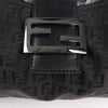 FENDI Zucchino Canvas x Leather Handbag in Brown 8BR091 Secondhand