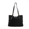FENDI Suede x Leather Shoulder bag in Black Secondhand