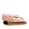 Secondhand Dior Printed Canvas Buckle Strap Flap Wallet