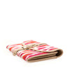 Secondhand Dior Printed Canvas Buckle Strap Flap Wallet