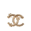 Chanel CC Gold Plated Strass Faux Pearl and Enamel Brooch Secondhand