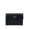 Prada Saffiano Trifold Wallet Secondhand