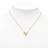 Louis Vuitton Gold Plated Essential V Supple Necklace Secondhand