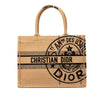 Dior Medium Jute Embroidered Book Tote Secondhand
