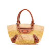 Secondhand Balenciaga Raffia Motocross Classic Panier Basket Tote