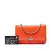 Chanel Quilted Patent Boy Wallet on Chain Secondhand