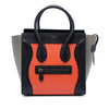 Celine Micro Tricolor Leather Luggage Tote Secondhand