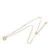 Secondhand Dior Gold Plated Rhinestone CD Logo Pendant Necklace