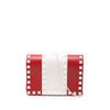 Valentino Leather Colorblock Rockstud Wallet On Chain Secondhand