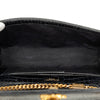 Saint Laurent Medium Croc Embossed Patent Monogram Kate Tassel Crossbody Secondhand