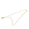 Dior Gold Plated CD Logo Oval Pendant Necklace Secondhand
