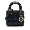 Secondhand Dior Micro Lambskin Cannage Lady Dior