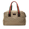 Gucci GG Canvas Web Duffle Bag Secondhand