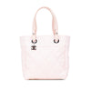 Secondhand Chanel Small Quilted Canvas Paris Biarritz Tote