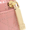 Dior Micro Patent Cannage Lady Dior Cube Pouch Secondhand