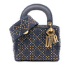 Dior Mini Denim Cannage Studded Supple Lady Dior Secondhand