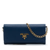 Prada Saffiano Wallet On Chain Secondhand