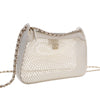 Secondhand Chanel CC Mesh and Shiny Lambskin Clutch with Chain