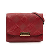 Burberry Embossed Grain Check Leather Langley Crossbody Secondhand