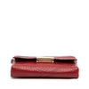 Burberry Embossed Grain Check Leather Langley Crossbody Secondhand