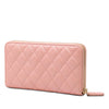 Chanel CC Quilted Caviar Zip Around Long Wallet Secondhand
