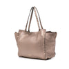 Valentino Medium Metallic Leather Rockstud Trapeze Satchel Secondhand