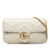 Gucci Small GG Marmont Matelasse Calfskin Shoulder Bag with Detachable Cardholder Secondhand