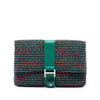 Chanel Quilted Tweed Grip Clutch Secondhand
