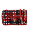 Chanel Mini Rectangular Classic Tweed Plaid Single Flap Secondhand