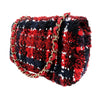 Chanel Mini Rectangular Classic Tweed Plaid Single Flap Secondhand