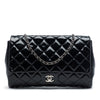 Chanel CC Quilted Patent Flap Clutch with Chain Secondhand