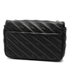 Secondhand Balenciaga Embossed Leather Allover Logo BB Wallet on Chain