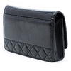 Chanel CC Quilted Shiny Aged Calfskin Wallet On Chain Secondhand