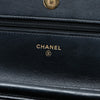 Chanel CC Quilted Shiny Aged Calfskin Wallet On Chain Secondhand