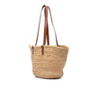 Celine Large Raffia Cuir Triomphe Classic Panier Tote Secondhand