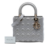 Secondhand Dior Medium Metallic Lambskin Cannage Lady Dior