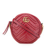 Secondhand Gucci Mini GG Marmont Matelasse Leather Round Crossbody