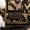 Dior Mizza Mini Embroidered Canvas Leopard Vertical Book Tote Secondhand