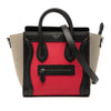 Celine Nano Tricolor Nubuck and Calfskin Luggage Tote Secondhand