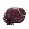 Gucci Mini Metallic Pebbled Calfskin Soho Chain Crossbody Secondhand