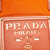 Prada Saffiano Trimmed Tessuto Logo Oro Satchel Secondhand