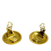 Chanel CC Gold Plated Clip On Earrings Secondhand