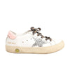 Golden Goose Glitter Star Kids Sneakers in White x Pink, Size 28 EU Secondhand