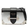 Prada Saffiano Trimmed Metallic Vitello Cahier Bag Secondhand