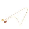 Hermès Gold Plated and Swift O Kelly Pendant Necklace Secondhand
