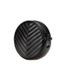 Saint Laurent Chevron Calfskin Round Vinyle Camera Bag Secondhand