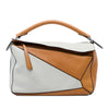 LOEWE Medium Bicolor Calfskin Puzzle Satchel Secondhand
