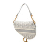 Dior Oblique Embroidered Canvas Saddle Bag Secondhand