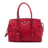 Prada Vitello Daino Zip Top Convertible Tote Secondhand